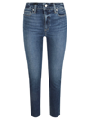 Paige Hoxton Mid-rise Skinny Jeans In Blu Denim