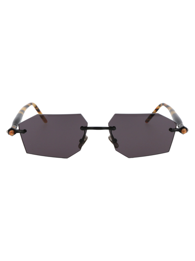 Kuboraum Tortoiseshell P55 Sunglasses In Black Matt, Black Sh