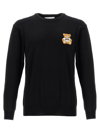 MOSCHINO MOSCHINO TEDDY BEAR PATCH CREWNECK KNITTED JUMPER