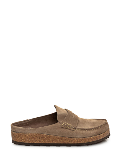 Birkenstock Suede Slip-on Loafers In Taupe