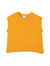 Aspesi Crew-neck Knitted Top In Giallo