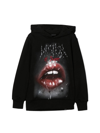 Vision Of Super Hoodie Rock Mouth Print In Nero