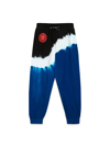 N°21 Pantaloni Jogger Blu Effetto Tie Dye In Multicolor