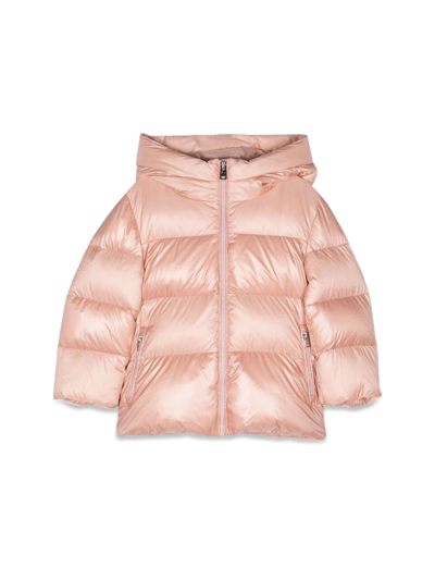 Woolrich Kids' Hooded Puffer Jacket In Pink