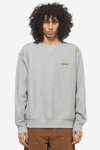 Carhartt American Script Crewneck Sweatshirt In Grey