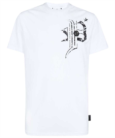 Philipp Plein Ss Gothic Plein Round-neck T-shirt In White