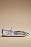Loeffler Randall Leonie Ballet Flats In Silver