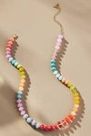 By Anthropologie Rainbow Stone Necklace In Blue