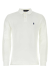 Polo Ralph Lauren Pony Embroidered Long-sleeved Polo Shirt In White