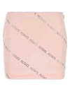 Rotate Birger Christensen Crystal Poplin Cotton Poplin Miniskirt In Pink