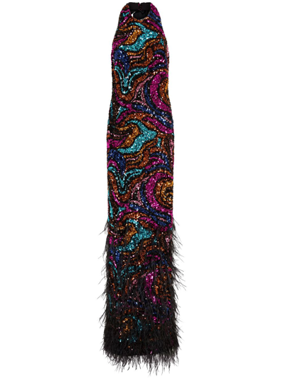Rebecca Vallance Kiki Gown In Multicolour