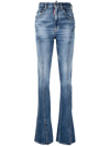 DSQUARED2 HIGH-WAISTED FLARED JEANS