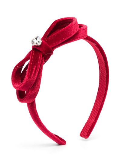 Monnalisa Kids' Bow-detail Headband In Red