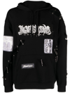 MOSCHINO SAFETY-PIN COTTON HOODIE