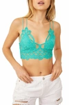 Free People Intimately Fp Adella Longline Bralette In Bright Aqua