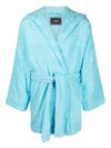 VERSACE SEASHELL BAROQUE TERRY-CLOTH BATHROBE