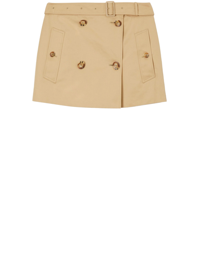 BURBERRY TRENCH MINISKIRT