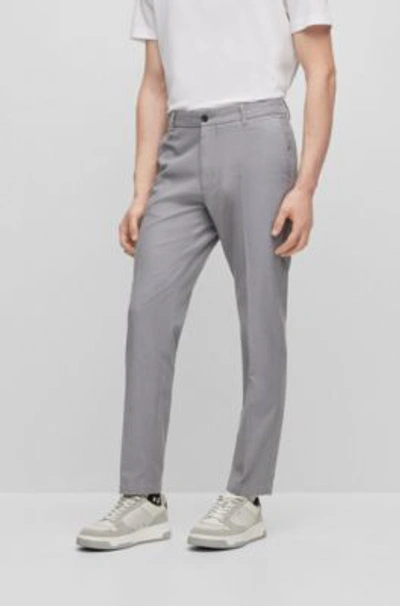 HUGO BOSS SLIM-FIT PANTS IN A COTTON BLEND