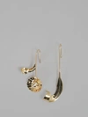 JW ANDERSON JW ANDERSON WOMEN'S GOLD DAISY AND LEAF HOOK EARRING