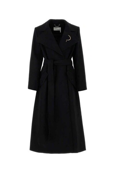 Chloé Cape Coat In Black