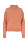 Jil Sander Pink Cashmere Blend Oversize Sweater In Pink