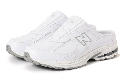 Pre-owned New Balance 2002r Mule Beams Bespoke White In White/white