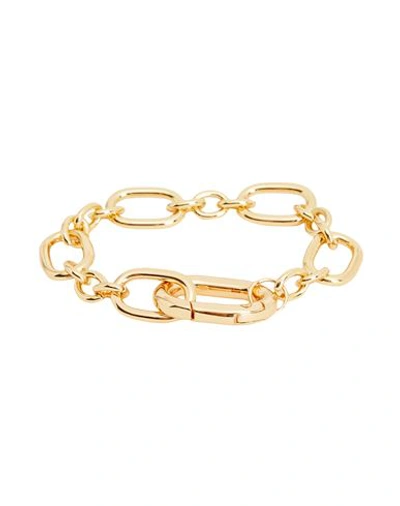 8 By Yoox Big Chain Bracelet Woman Bracelet Gold Size - Iron, Metal Alloy
