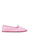 Vibi Venezia Woman Loafers Pink Size 11 Cotton In Pink