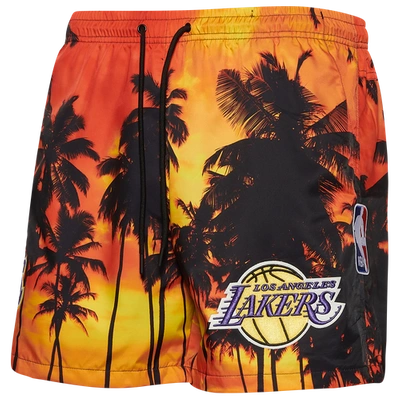 Pro Standard Mens Los Angeles Lakers  Lakers Aop Clouds Woven Shorts In Yellow