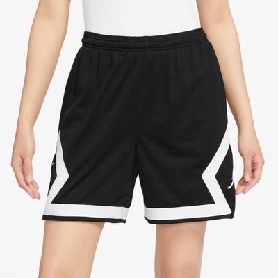 Jordan Womens  Heritage Diamond Shorts In Black/white