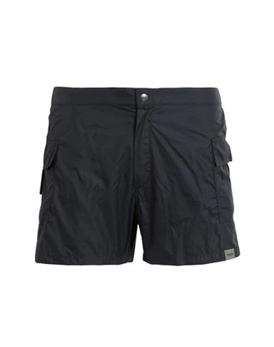 Aspesi Man Swim Trunks Black Size Xxl Polyamide