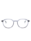Mykita Ekon Round-frame Glasses In Blue