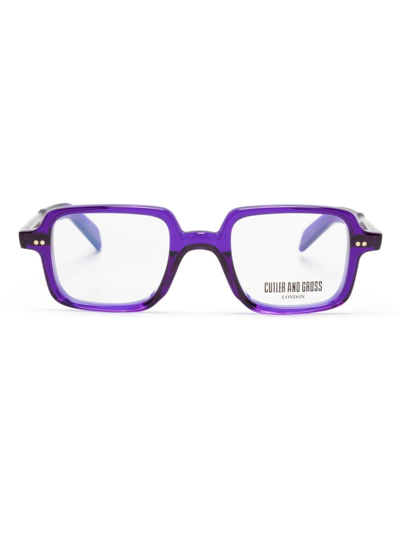 Cutler And Gross Rectangle-frame Glasses In Blue
