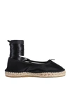 REPETTO REPETTO ESPADRILLE FÉLICITÉ WOMAN ESPADRILLES BLACK SIZE 8 SILK, CALFSKIN