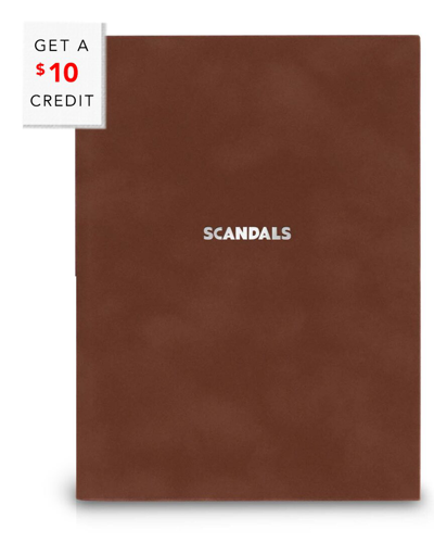 Assouline Quaderno 15x21 Righe Brown Scandals