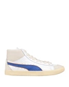 Puma Clyde Mid Bball Rhuigi Man Sneakers White Size 12 Soft Leather In White