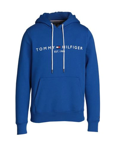 Tommy Hilfiger Man Sweatshirt Blue Size L Cotton, Polyester