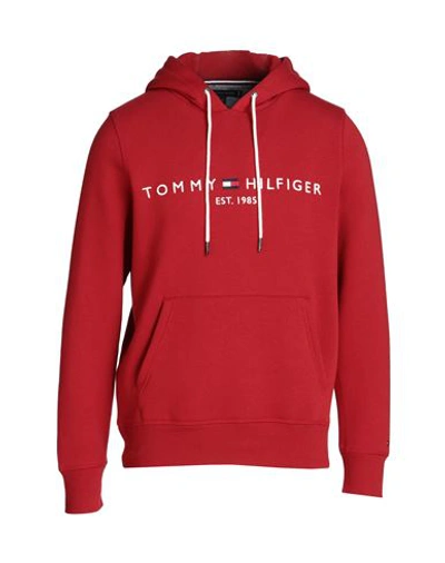 Tommy Hilfiger Man Sweatshirt Red Size S Cotton, Polyester