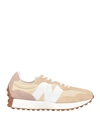 New Balance 327 Man Sneakers Beige Size 11.5 Textile Fibers In Beige