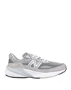 NEW BALANCE NEW BALANCE 990 WOMAN SNEAKERS GREY SIZE 9 LEATHER, TEXTILE FIBERS