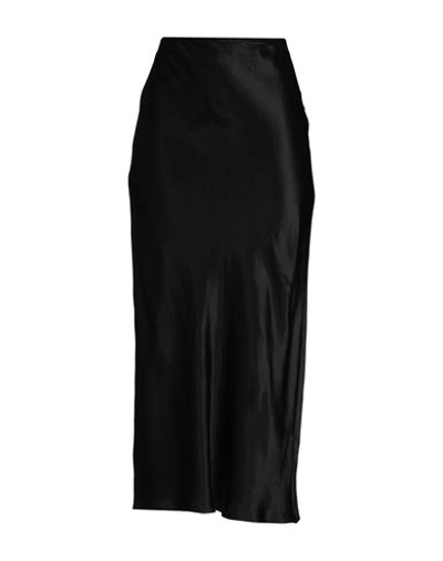 Topshop Woman Long Skirt Black Size 10 Viscose