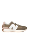 New Balance 327 Man Sneakers Military Green Size 12 Textile Fibers In Green