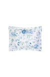 Matouk Simone Floral Linen Pillow Sham In Sea