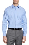 Nordstrom Smartcare™ Trim Fit Solid Dress Shirt In Blue Hydrangea