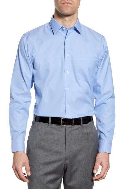 Nordstrom Smartcare™ Trim Fit Solid Dress Shirt In Blue Hydrangea