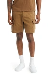 Saturdays Surf Nyc Balugo Sunbaked Cotton Cargo Shorts In Sepia