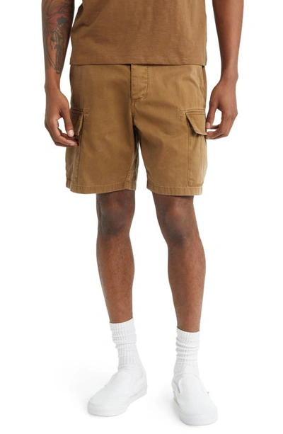 Saturdays Surf Nyc Balugo Sunbaked Cotton Cargo Shorts In Sepia