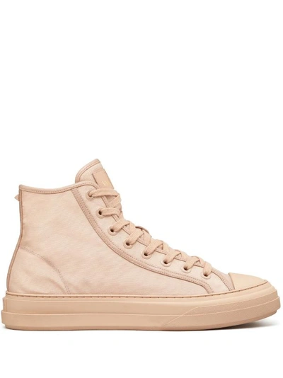 Valentino Garavani High-top Lace-up Sneakers In Rose Cannelle
