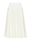 Valentino Crepe Couture Midi Skirt Woman Ivory 38 In Ivory