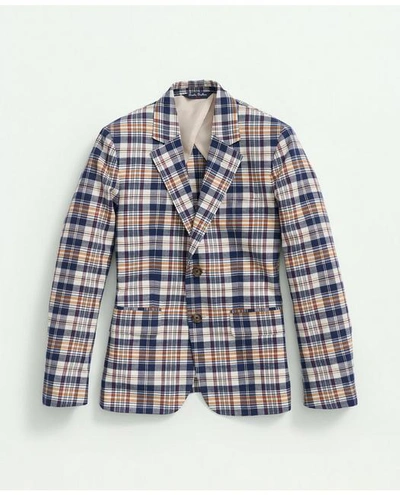 Brooks Brothers Kids'  Boys Madras Sport Coat | Size 12 In Multicolor